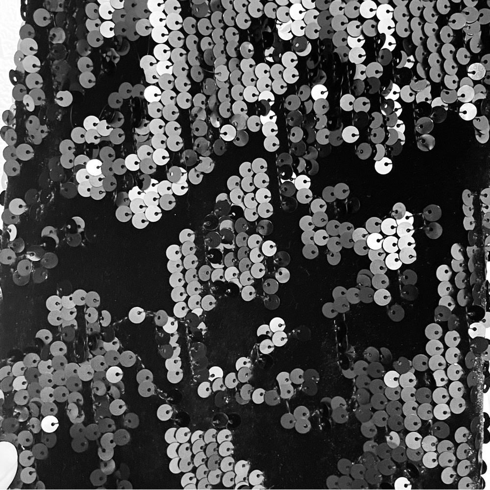 Express Black Sequin Leggings - Picture 6 of 12